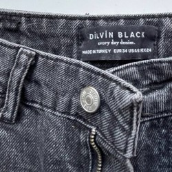 Джинсы черные - фото 4