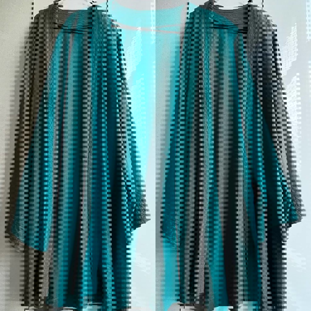 Льняной брючный костюм с кимоно