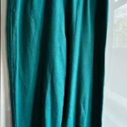 Льняной брючный костюм с кимоно - фото 2