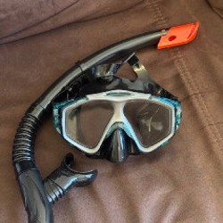 Маска с трубкой для плавания снорклинг - фото 2