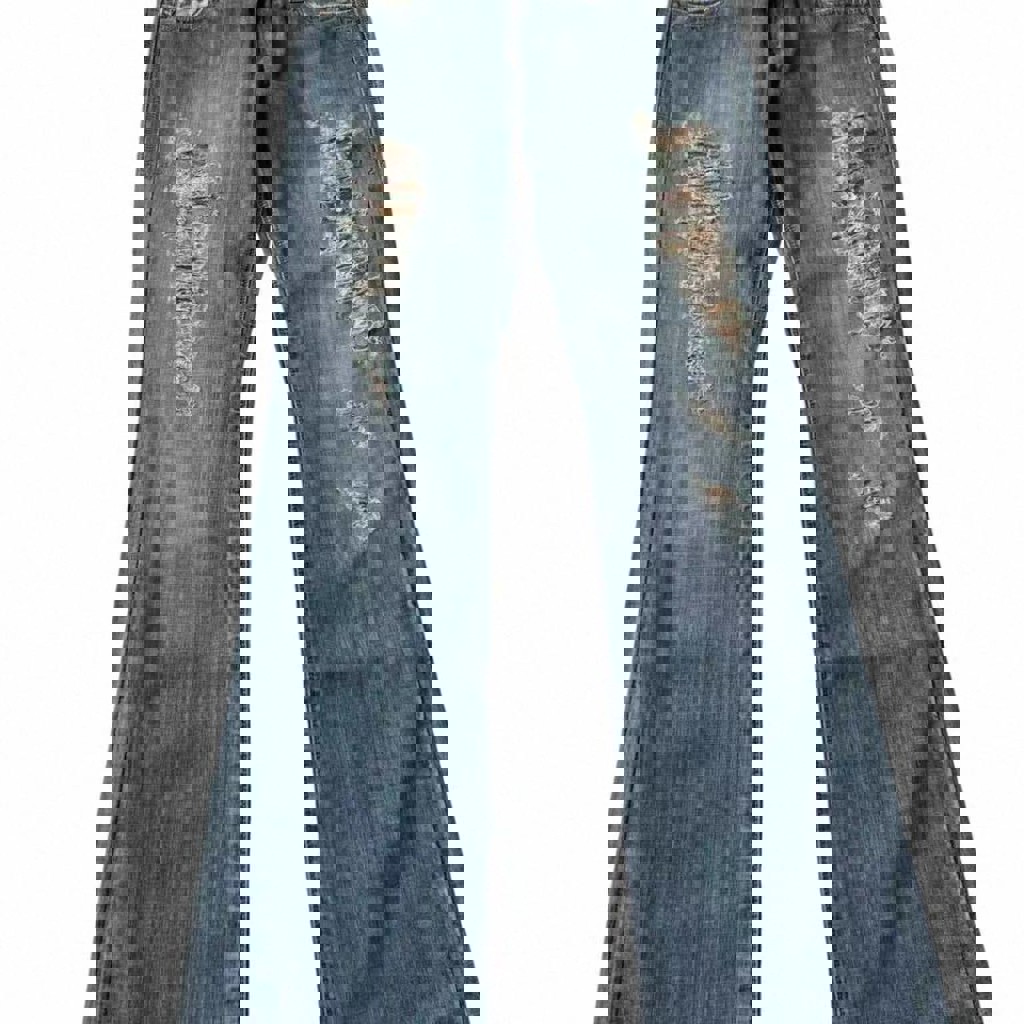 Джинсы на низкой посадке