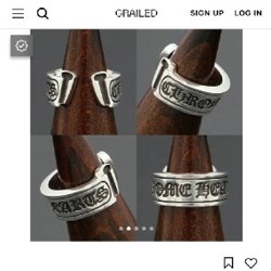 Chrome Hearts Scroll Label-кольцо - фото 2