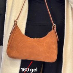 Сумка из натуральной кожи и замши - фото 2