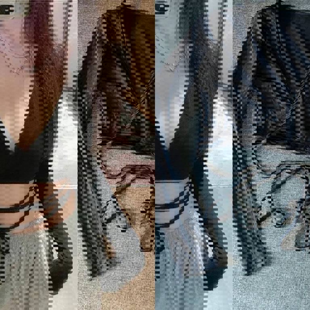 Женский топ с длинными рукавами