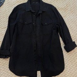 Джинсовая рубашка Bershka - фото 2