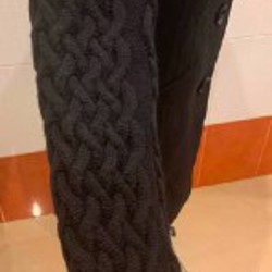 Пальто с вязанными рукавами - фото 2