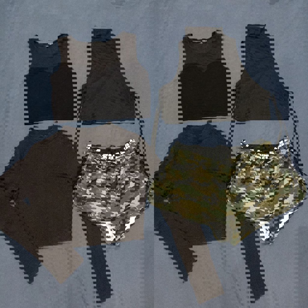 Кроп - топы и шорты