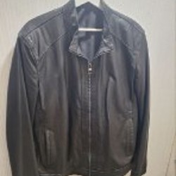 Чёрная куртка из кожи - фото 1