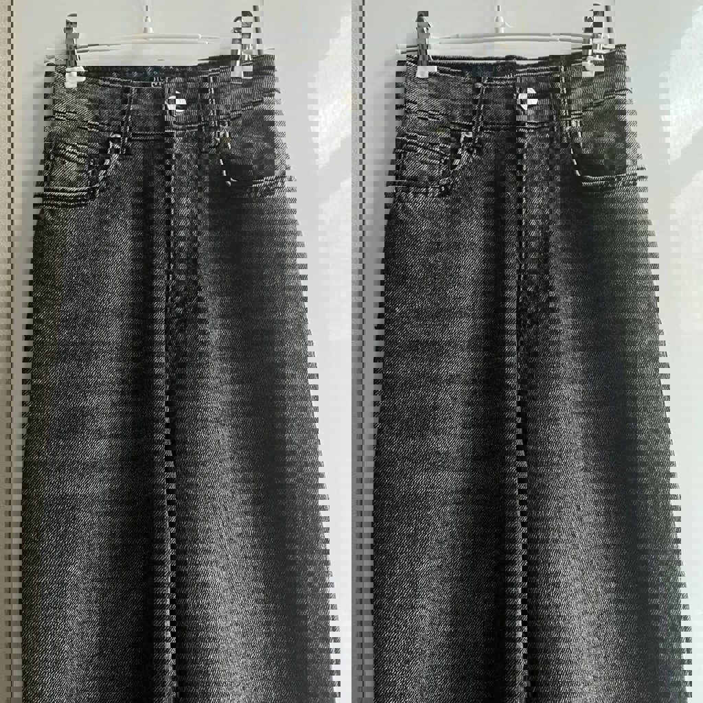 Джинсы черные прямые