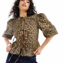 Черный атласный топ - фото 4