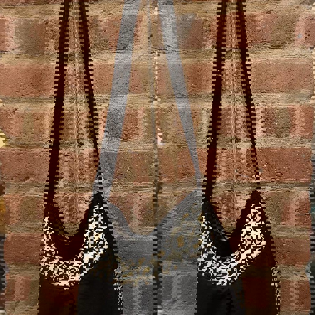 Сумка кросс-боди с леопардовым принтом