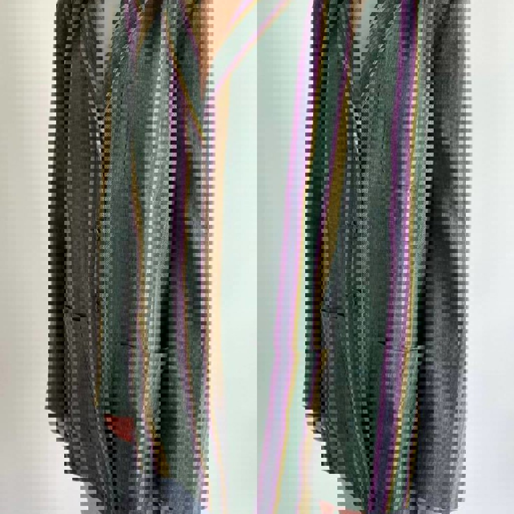 Винтажный летний льняной пиджак