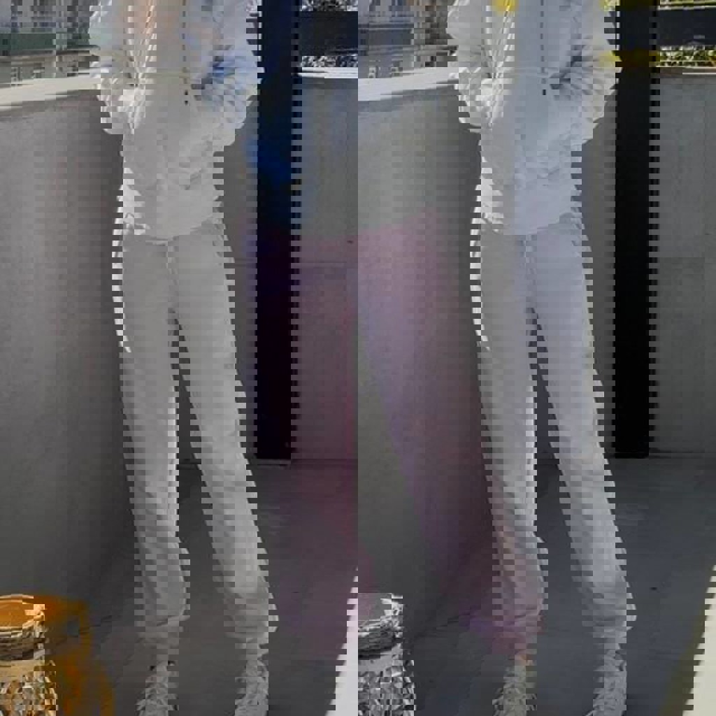 Розовые oversize штаны