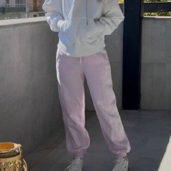 Розовые oversize штаны - фото 1