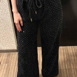 Спортивные штаны со стразами - фото 2