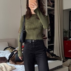 Зеленый лонгслив - фото 3