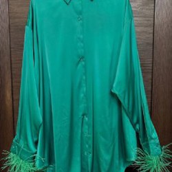 Рубашка с перьями - фото 5