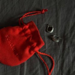 Серьги из серебра 925 с эмалью и фианитами - фото 4