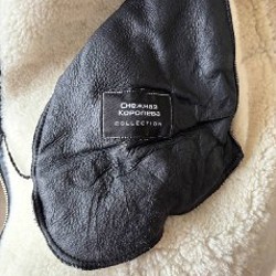 Кожаная куртка с мехом - фото 5