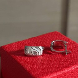 Серьги серебряные с эмалью - фото 6