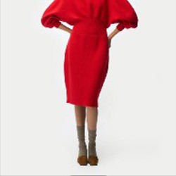 Скульптурное кашемировое платье - фото 4