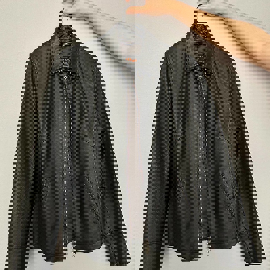 Классическая кожаная куртка