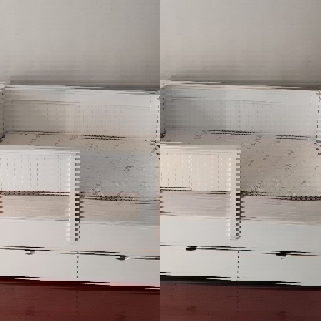 Кровать с ящиками и съемным бортиком