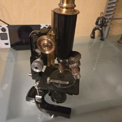 Антикварный немецкий микроскоп - фото 5