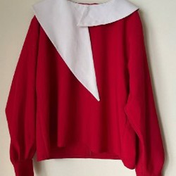 Блуза с асимметричным воротником - фото 2