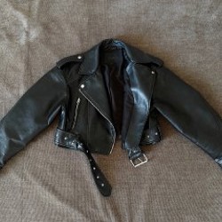 Кожаная куртка Зара S - фото 3