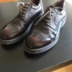 Кожаные туфли (броги) - фото 6