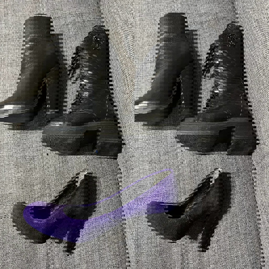 Женская обувь черные с каблуком