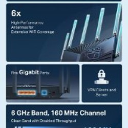 Wi-Fi 6E Роутер TP-Link Archer AXE75 - фото 2