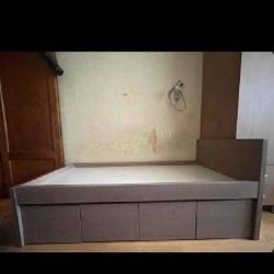 Односпальная кровать с ящиками - фото 2