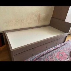 Односпальная кровать с ящиками - фото 3