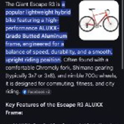 Велосипед Giant Escape R3 - фото 5