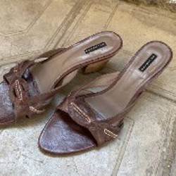 Кожаные плоские туфли - фото 8