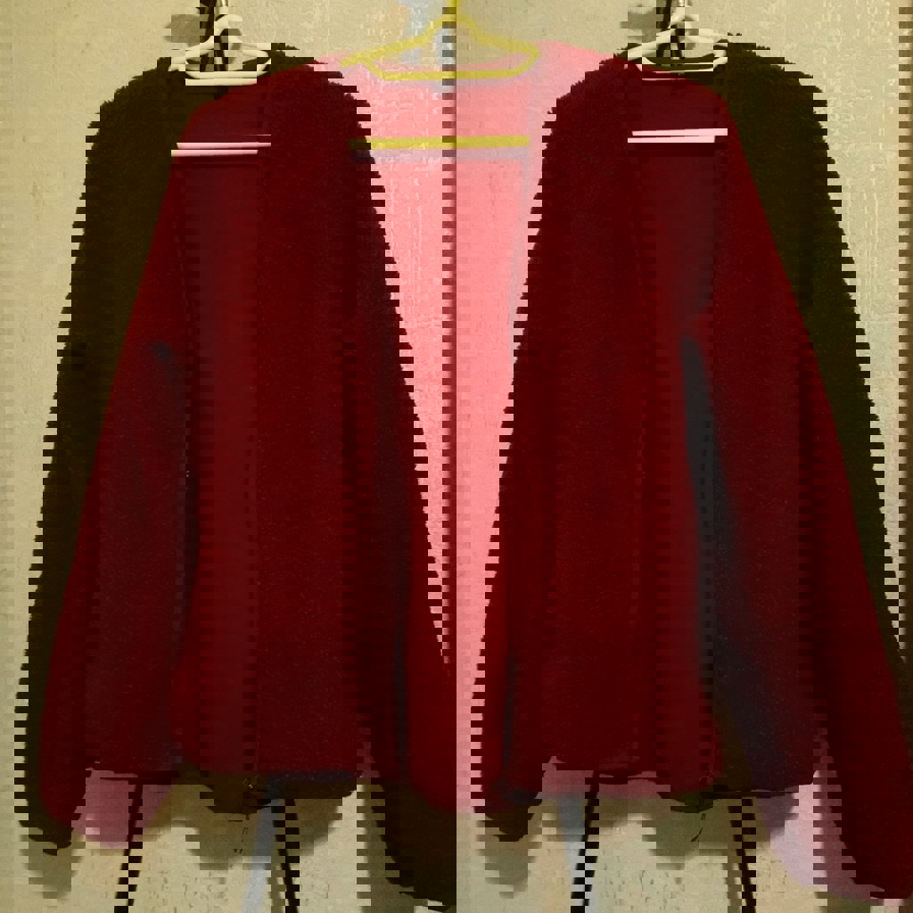 Бомбер куртка толстовка бордовая