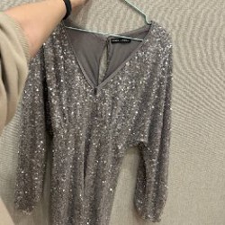 Блестящая юбка-шорты - фото 1