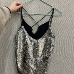 Блестящая юбка-шорты - фото 5