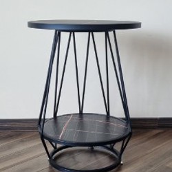 Двухъярусный круглый приставной столик - фото 2