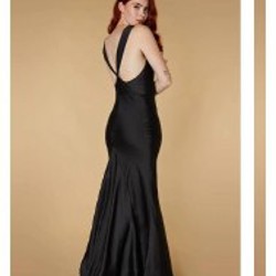 Jarlo атласное макси платье (красное) - фото 4