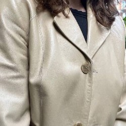 Винтажный кожаный плащ - фото 4