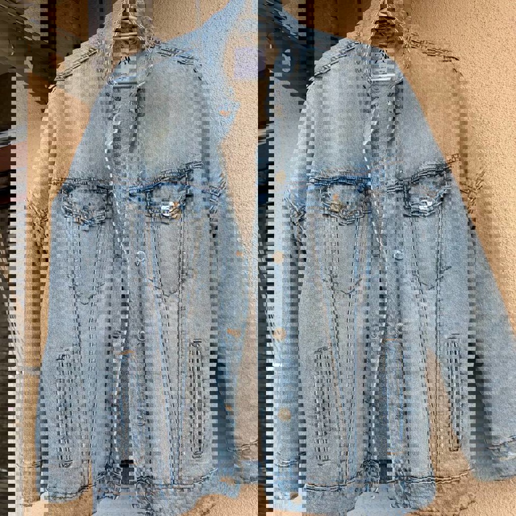 Джинсовка Zara с мехом внутри