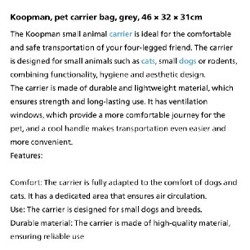 Переноска Koopman - фото 3