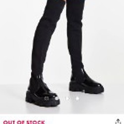 Ботфорты черные asos - фото 3