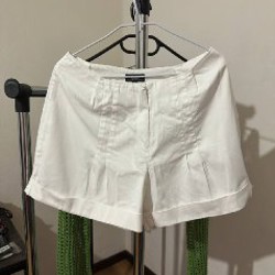Белые шорты с подворотами - фото 6