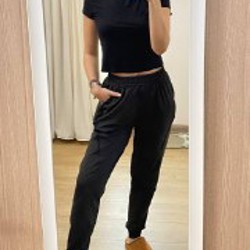 Спортивные черные штаны женские - фото 3