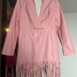 Мини-платье из искусственной кожи - фото 3