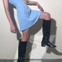 Голубое платье - фото 2